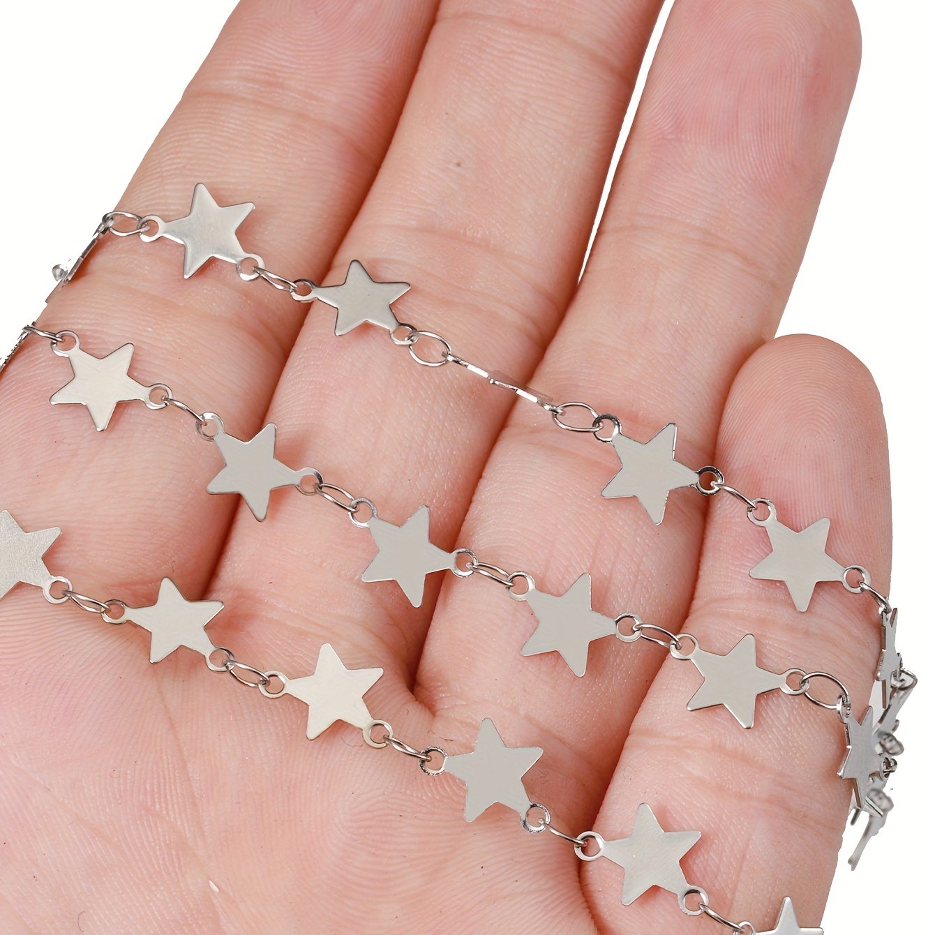 1 Meter Golden Stainless Steel Star Cable Chain for DIY